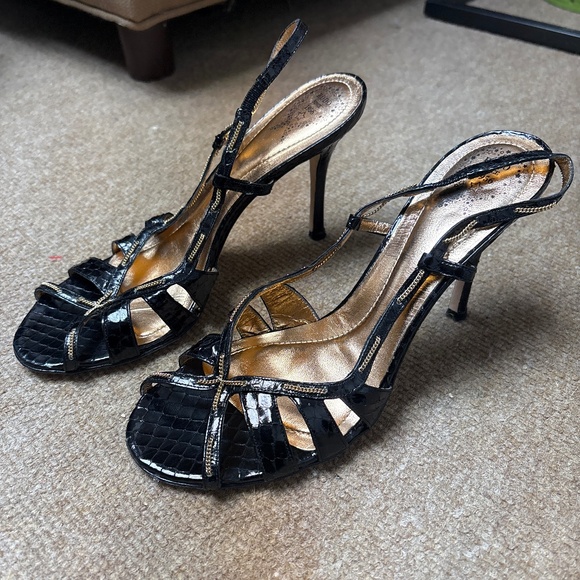 Rodo black strappy sandal - Picture 1 of 4